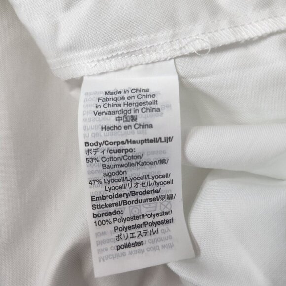 J. Crew Women's Size XS Flutter Sleeve Embroidered Blouse New - Picture 3 of 6